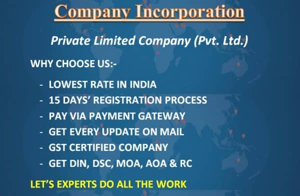 Online Registration of Private Limited Company in India