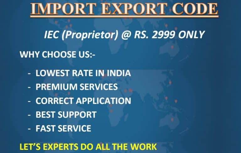 Import Export Code (Proprietor) - Infinity Compliance